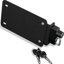 Load image into Gallery viewer, Kuryakyn License Plate Helmet Lock With Mount Black