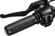 Load image into Gallery viewer, Kuryakyn Heavy Industry Grips Dual Cable Black