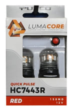 Load image into Gallery viewer, Putco LumaCore 7443 Red - Pair with 3 Strobe and Bright Stop Function