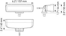 Load image into Gallery viewer, Hella Universal Black Magic 6 L.E.D. Mini Light Bar - Spot Beam