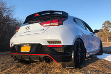 Load image into Gallery viewer, Rally Armor 19-22 Hyundai Veloster N Black UR Mud Flap w/ White Logo