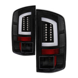 Spyder LED Tail Lights - 07-09 Dodge Ram 2500/3500 V3 Light Bar Black