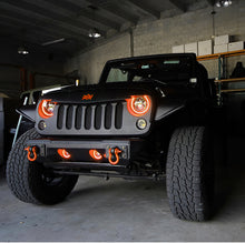 Load image into Gallery viewer, Oracle 7in High Powered LED Headlights - Black Bezel - ColorSHIFT No Controller SEE WARRANTY