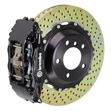 Load image into Gallery viewer, Brembo 02-07 SC430 Front GT BBK 4 Piston Cast 2pc 355x32 2pc Rotor Drilled-Black