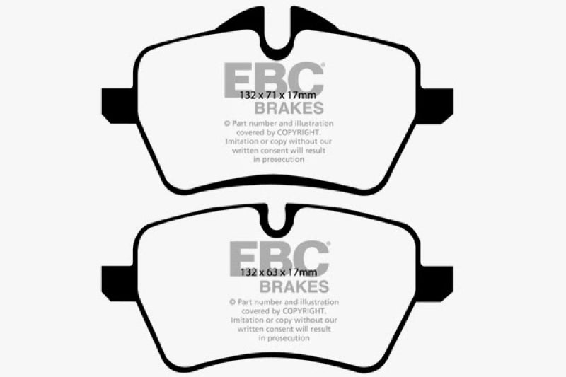 EBC 07-14 Mini Hardtop 1.6 Turbo Cooper S Redstuff Front Brake Pads