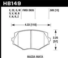 Load image into Gallery viewer, Hawk 94-05 Mazda Miata (NA/NB) Black Race Front Brake Pads