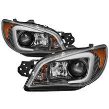 Load image into Gallery viewer, Spyder Subaru WRX 2006-2007 Projector Headlights - Halogen Only - Black PRO-YD-SWRX06-LBDRL-BK