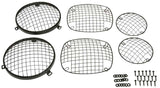 Kentrol 76-86 Jeep CJ Powdercoat Wire Mesh Guard Set 6 Pieces Black