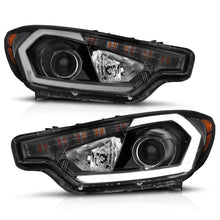 Load image into Gallery viewer, ANZO 2014-2016 Kia Forte Projector Headlights w/ Light Bar Black Housing w/ DRL