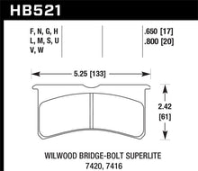 Load image into Gallery viewer, Hawk DTC-80 Wilwood BB SL 7416 17mm Race Brake Pads