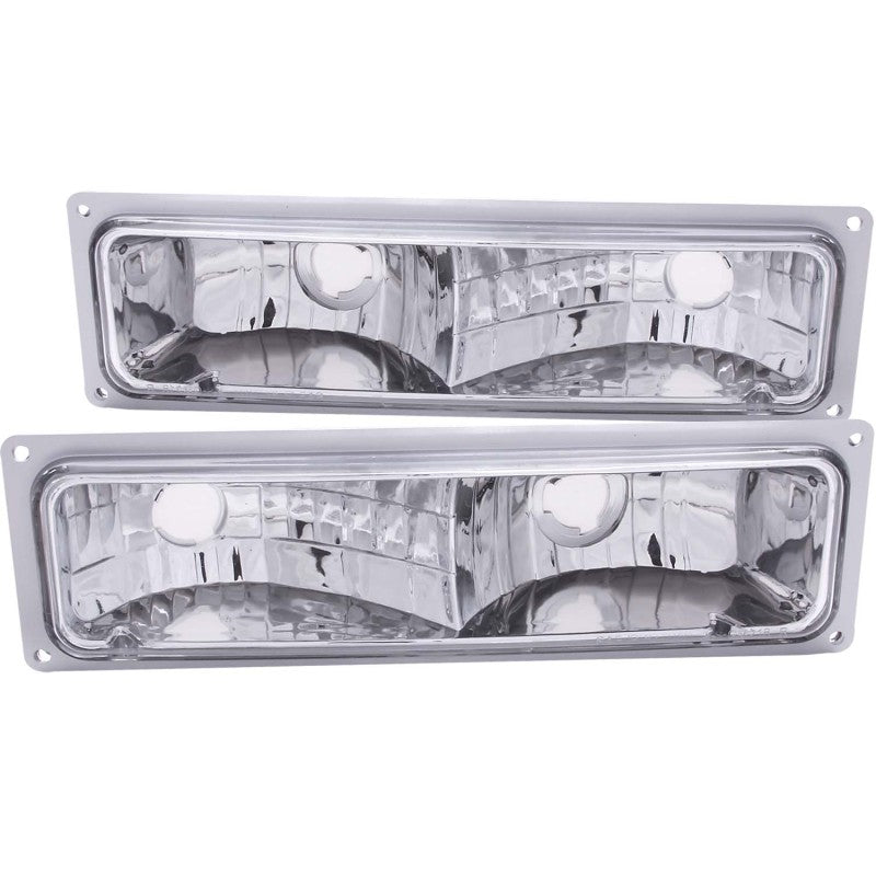 ANZO 1988-1998 Chevrolet C1500 Euro Parking Lights Chrome