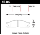 Hawk 87-05 Nissan Pathfinder (Various) / 86-97 PickUp D21 (Various) HPS Street Front Brake Pads