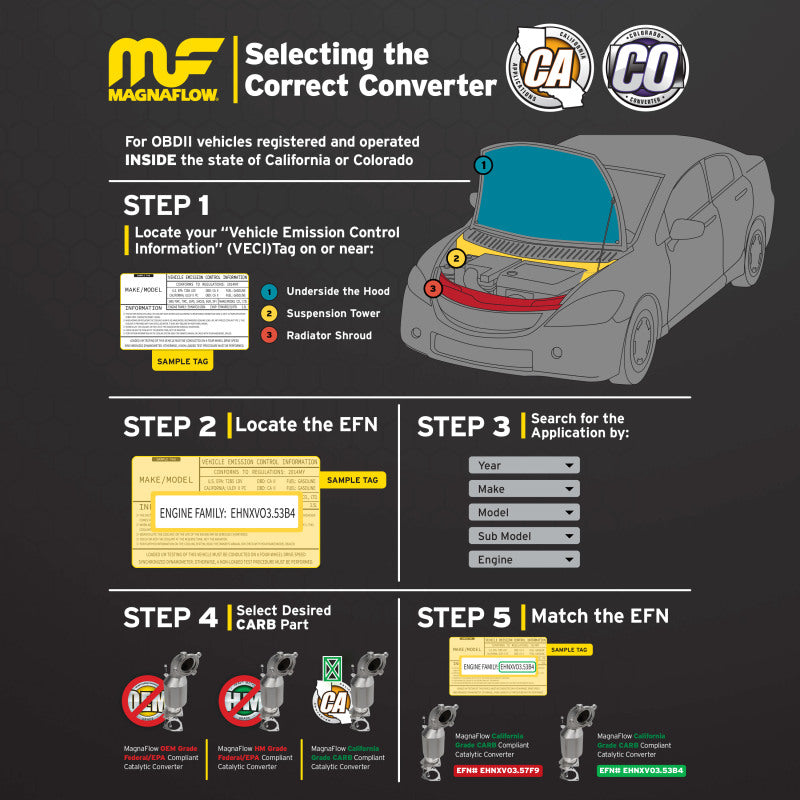 MagnaFlow Conv Universal 2 inch T2 Rear