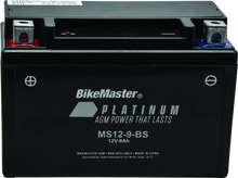 Load image into Gallery viewer, BikeMaster AGM Battery - MS12-9-BS