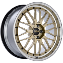 Load image into Gallery viewer, BBS LM 20x9.5 5x114.3 ET40 CB66 Gold Center Diamond Cut Lip Wheel