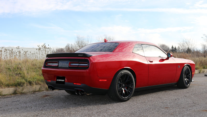 Corsa 2015-2023 Dodge Challenger Hellcat Dual Rear Exit Extreme Exhaust w/ 3.5in Black Tips