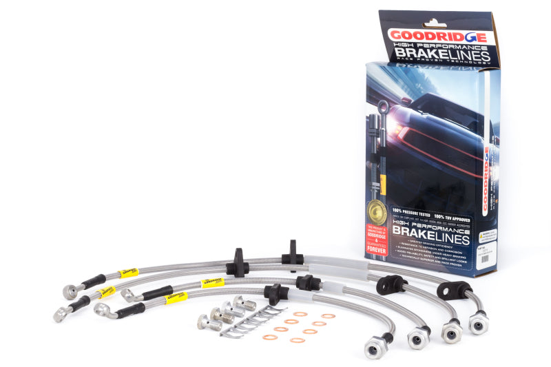 Goodridge 94-01 Acura Integra / 92-95 Honda Civic (w/Rear Disc & ABS) Stainless Steel Brake Line Kit