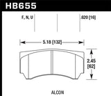 Hawk Alcon RC4498X600 Street HP Plus Brake Pads