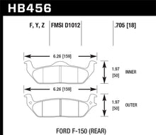 Load image into Gallery viewer, Hawk 04-11 Ford F-150 /  06-08 Lincoln Mark LT Rear HPS Street Brake Pads