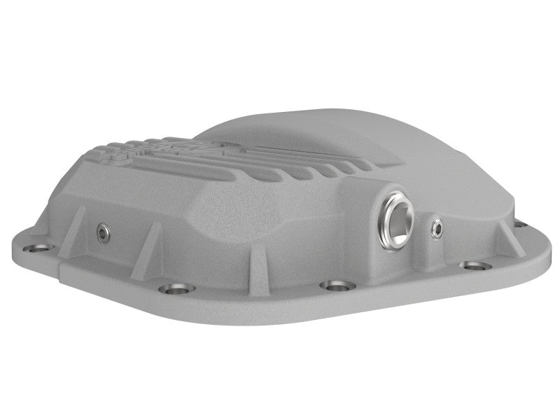 afe Front Differential Cover (Raw; Street Series); Ford Diesel Trucks 94.5-14 V8-7.3/6.0/6.4/6.7L