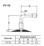 Bridgestone PV78 Tube - 170/80-15