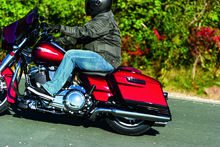 Load image into Gallery viewer, Kuryakyn Tri-Line Saddlebag Hinge Covers Gloss Black