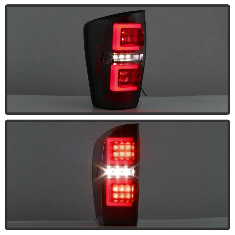 Spyder 16-17 Toyota Tacoma LED Tail Lights - Black Smoke (ALT-YD-TT16-LED-BSM)