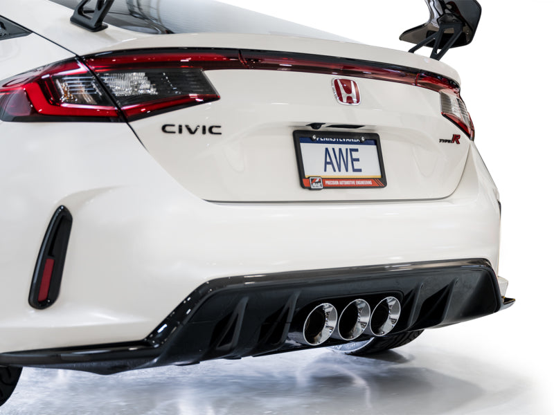 AWE Tuning 2023 Honda Civic Type R FL5 Touring Edition Exhaust w/ Triple Chrome Silver Tips