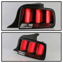 Load image into Gallery viewer, Spyder 05-09 Ford Mustang (Red Light Bar) LED Tail Lights - Black ALT-YD-FM05V3-RBLED-BK