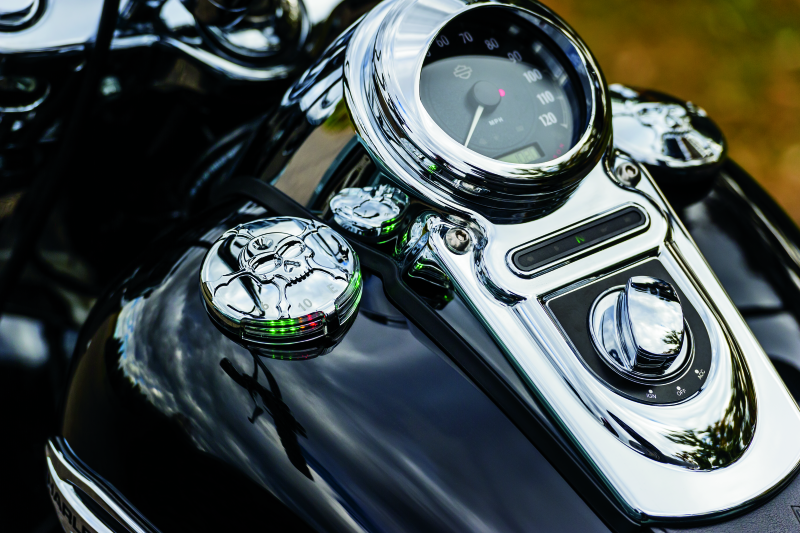 Kuryakyn Zombie Fuel & Battery Gauge Chrome