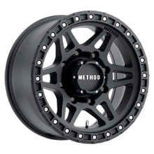 Load image into Gallery viewer, Method MR312 18x9 +18mm Offset 8x170 130.81mm CB Matte Black Wheel