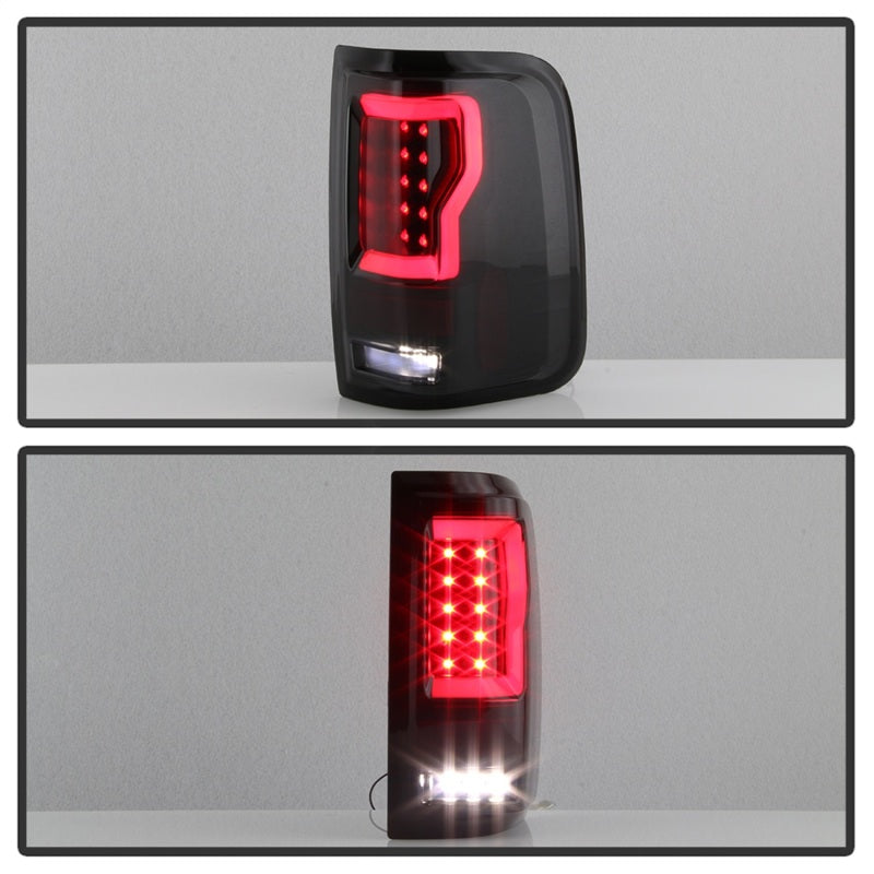 Spyder Ford F150 04-08 Styleside Tail Light V2 - LED - Black Smoke ALT-YD-FF15004V2-LBLED-BSM