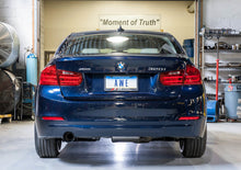 Load image into Gallery viewer, AWE Tuning 13-18 BMW 320i (F30) Touring Edition Exhaust w/ Performance Mid Pipe - Diamond Blk Tips