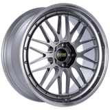 BBS LM 20x8.5 5x112 ET38 Diamond Black Center Diamond Cut Lip Wheel - 82mm PFS Required