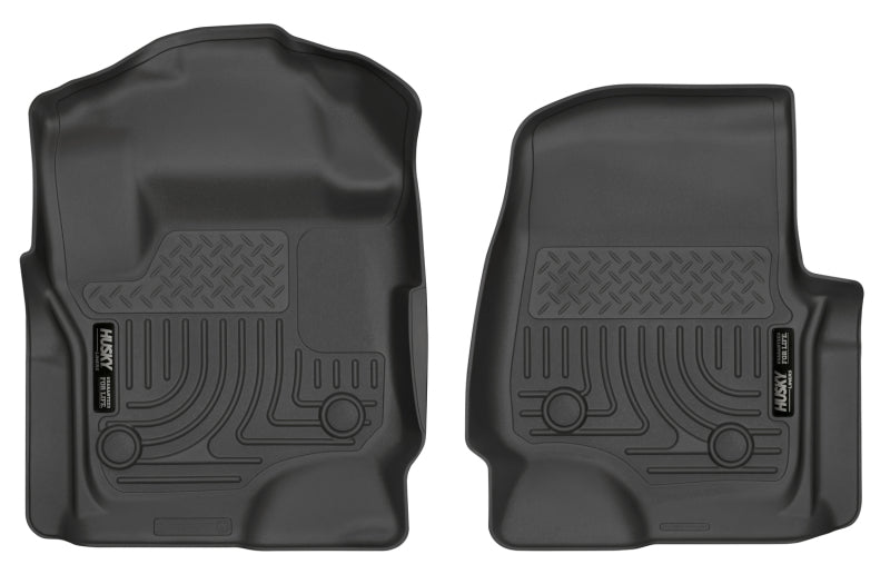 Husky Liners 17 Ford F-250 Super Duty SuperCab WeatherBeater Black Floor Liners