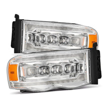 Load image into Gallery viewer, AlphaRex 02-05 Dodge Ram 1500 NOVA LED Proj Headlights Plank Style Chrome w/Activ Light/Seq Signal