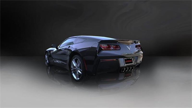 Corsa 14-19 Chevy Corvette C7 Coupe 6.2L V8 AT/MT 2.75in Valve-Back Dual Rear Exit Black Xtreme Exht