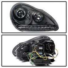 Load image into Gallery viewer, Spyder LED Headlights - Projector Xenon/HID DRL for 03-06 Porsche Cayenne (Black)