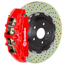 Load image into Gallery viewer, Brembo 00-06 Suburban Front GT BBK 8 Piston Cast 380x34 2pc Rotor Drilled-Red