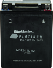 Load image into Gallery viewer, BikeMaster AGM Battery - MS12-14L-A2