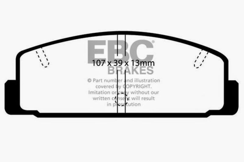 EBC 03-04 Mazda Protege 2.0 Turbo (Mazdaspeed) Yellowstuff Rear Brake Pads