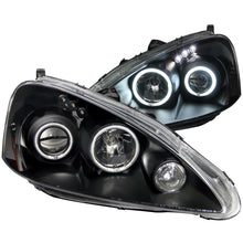 Load image into Gallery viewer, ANZO 2005-2006 Acura Rsx Projector Headlights w/ Halo Black