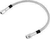 Twin Power 17 Inch Clear Coated Dot Stainless Steel Hose AN-3