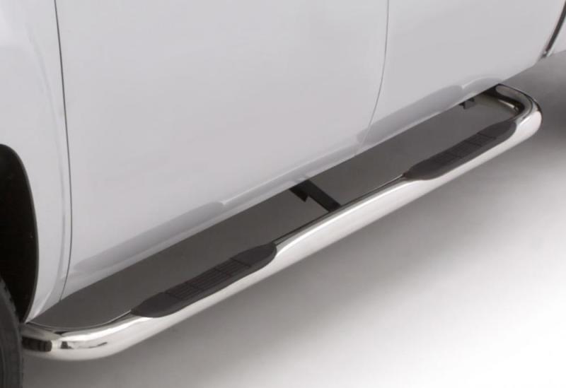 Lund 03-09 Dodge Ram 2500 Quad Cab 3in. Round Bent SS Nerf Bars - Polished