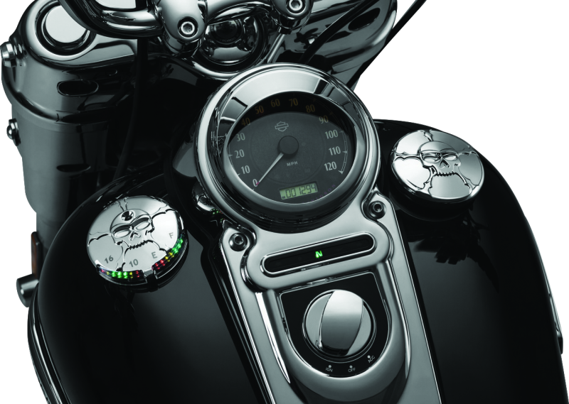 Kuryakyn Zombie Fuel & Battery Gauge Chrome