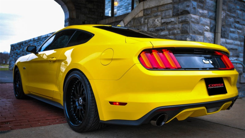 Corsa 2015-2017 Ford Mustang GT Fastback 5.0 3in Xtreme Cat Back Exhaust w/ Dual Black 4.5in Tips