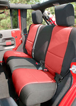 Load image into Gallery viewer, Rugged Ridge Seat Cover Kit Black/Red 11-18 Jeep Wrangler JK 4dr