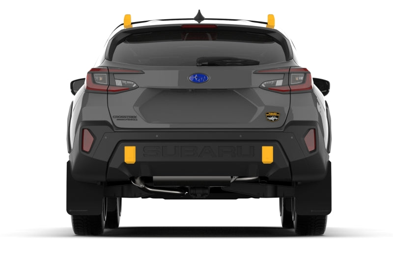 Rally Armor - 2024 Subaru Crosstrek (Wilderness Only) Black UR Mud Flap W/White Logo No Drilling Req