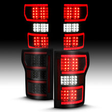 Load image into Gallery viewer, ANZO 18-19 Ford F-150 LED Taillight Black Housing Clear Lens Red Light Bar W/Sequential