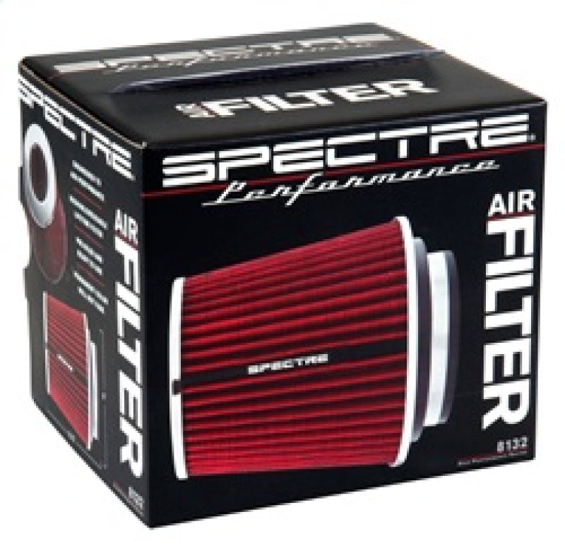 Spectre Adjustable Conical Air Filter 5-1/2in. Tall (Fits 3in. / 3-1/2in. / 4in. Tubes) - Red